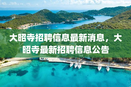 大昭寺招聘信息最新消息,大昭寺最新招聘信息公告
