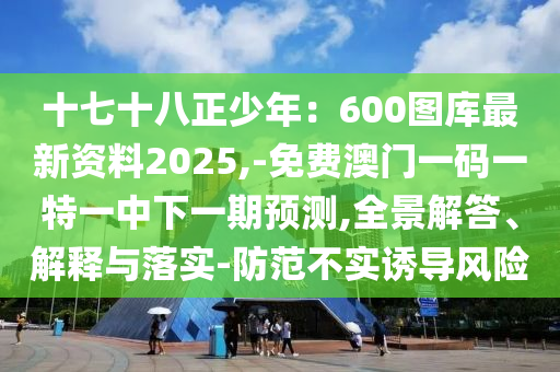 十七十八正少年:600图库最新资料2025,-免费澳门一码一特一中下一期预测,全景解答、解释与落实-防范不实诱导风险